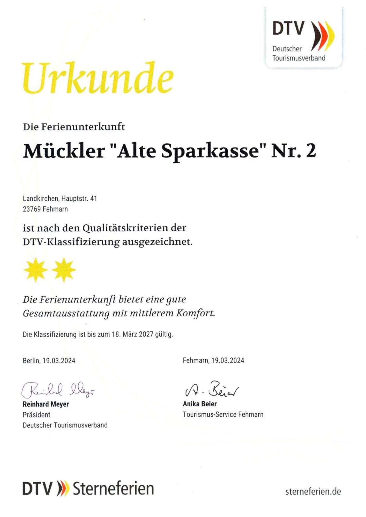 "Alte Sparkasse" Nr2 Landkirchen Exteriör bild